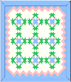 Stars and Cubes baby quilt pattern