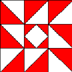 Indiana quilt block pattern