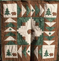 Bears in the Woods Wall Hanging quilt pattern
