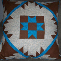 Southwest mountains pillow pattern
