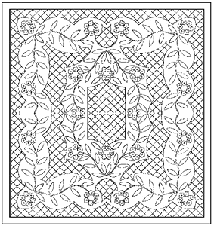 Wholecloth queen quilt pattern