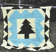 Oregon Trees crocheted quilt pattern