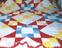 Jacob's Ladder crocheted quilt pattern