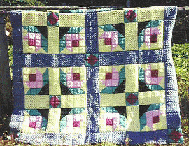 Tulip Garden crocheted quilt pattern