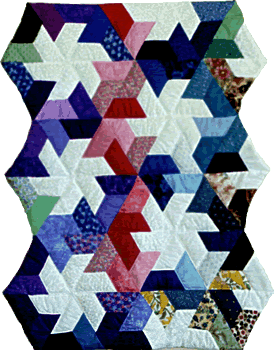 half hexagon pinwheel quilt pattern